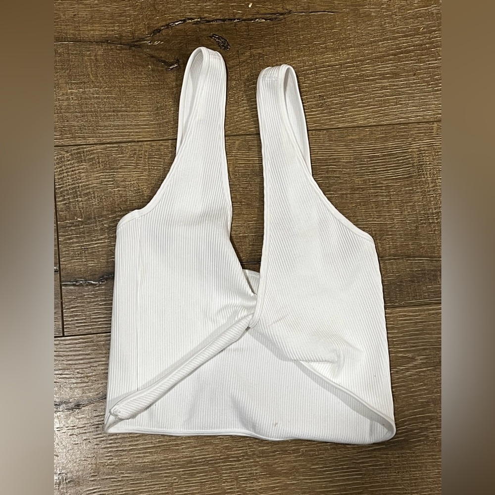 White cross cross tank